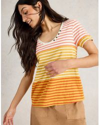 White Stuff - Nadia Short Sleeve Tee Multi - Lyst