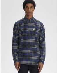 Fred Perry - Brushed Twill Tartan Shirt - Lyst
