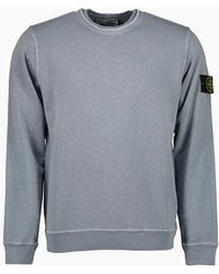 Stone Island - Malfile Fleece 'Old' Effect Sweatshirt - Lyst