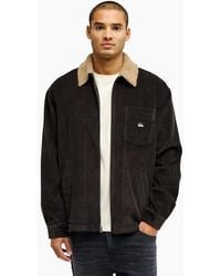 Quiksilver - Dna Sherpa Fleece Lined Shacket - Lyst