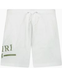 Amiri - Ma Bar Logo Drawstring Swim Shorts - Lyst