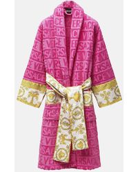 Versace - Cotton Bathrobe - Lyst