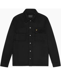 Lyle & Scott - Lyle & Scott Plain Jet Overshirt Jacket - Lyst