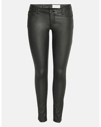 Noisy May - Coated Solid Patterned Five Pocket Pants - Lyst