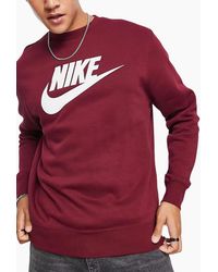 Nike - Dq4912 Sweatshirt Sportswear Club Fleece Crew Neck Pullover Jumper New - Lyst