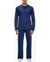 DIESEL - Pyjamas Set Long Sleeve Sleepwear T-Shirt Cotton 2 Pc Loungewear New - Lyst