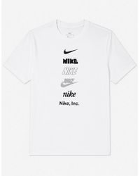 Nike - Graphic Print Stack Logo T Shirt - Lyst