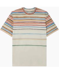 Paul Smith - Cairo Stripe T-Shirt 04 Ivory - Lyst