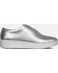 Fitflop - Rally Leather Trainers - Lyst