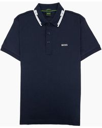 BOSS - Paule Slim Fit Laxury Cotton Polo 402 - Lyst