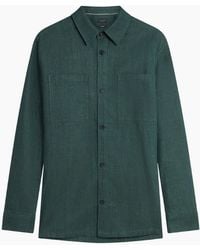 Ted Baker - Shaww Delave Linen Dark Overshirt - Lyst