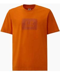 C.P. Company - Stamp Print T-Shirt - Lyst