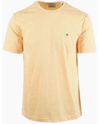 GANT - Reg Fit Shield T-Shirt Mid - Lyst