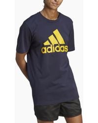 adidas - T Shirts Short Sleeve Summer Printed Crew Neck Top Casual Cotton Tee - Lyst