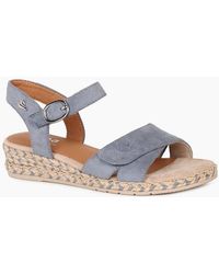 Softline - California Low Wedge Sandals - Lyst