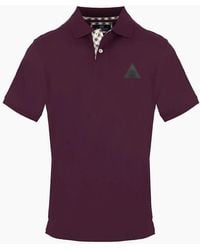 Aquascutum - Collared Neck Short Sleeve Polo Shirt - Lyst