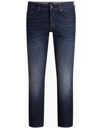 BOSS - Delaware Bo Slim Fit Dark Jeans - Lyst