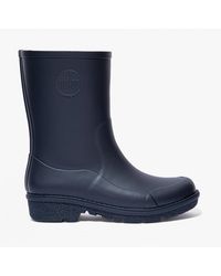 Fitflop - Wonderwelly Short Rubber Wellington Boots Midnight - Lyst