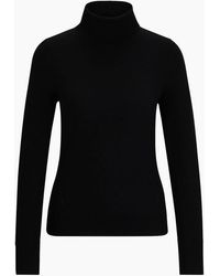 BOSS - Turtle Neck High Collar Long Sleeve Sweater - Lyst