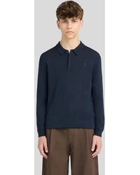 Lyle & Scott - Long Sleeve Cotton Polo Shirt - Lyst