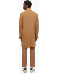 BOSS - Hyde Solid Patterned Notch Collar Trench Coat - Lyst
