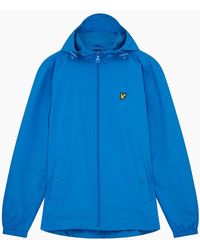 Lyle & Scott - Lyle & Scott Branded Bright Hooded Short Lightweight Jacket - Lyst