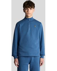 Lyle & Scott - 1/4 Zip Cotton Jumper - Lyst