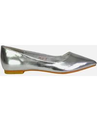 XY London - Ladies Bubbles Pointed Flat Ballerina Flats - Lyst