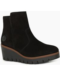 Rieker - Connecticut Wedge Heel Boots - Lyst