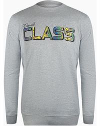 Roberto Cavalli - Cavalli Class Vibrant Floral Logo Sweatshirt - Lyst