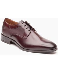 Base London - London Dome Lace Up Leather Burnt Tan Lace-Up Shoes - Lyst