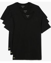 Lacoste - 3-Pack Cotton Crew Neck T-Shirts - Lyst