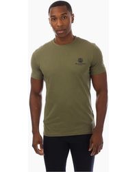 Aquascutum - Regular Fit Logo Print Crew Neck T-Shirt - Lyst