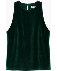 Ro&zo - Velvet Halter Neck Top - Lyst