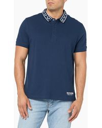 TRUE RELIGION - Polo Shirt Relaxed Fit Branded Collar Ss Pique Polo Shirts - Lyst