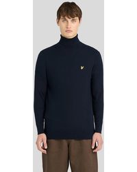 Lyle & Scott - Cotton Merino Turtleneck Jumper - Lyst