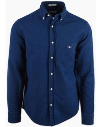 GANT - Reg Oxford Shirt Dark - Lyst