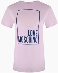 Love Moschino - Box Logo T-Shirt - Lyst