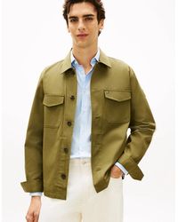 Tommy Hilfiger - Cotton Nylon Shirt Jacket - Lyst