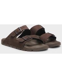 BOSS - Boss Surfley Twin-Strap Slides With Branded Buckles - Lyst