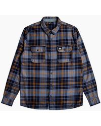 Quiksilver - Cantwell Long Sleeve Checked Shirt - Lyst