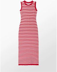 Ro&zo - Petite Stripe Knit Midi Dress - Lyst