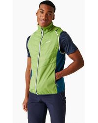 Regatta - High Neck Color Block Patterned Puffer Jacket With Zipped Pocket - Lyst