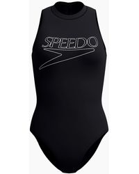Speedo - Ladies Hydrasuit Logo Endurance+ One Piece Swimsuit - Lyst