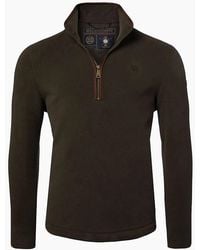 Holland Cooper - Country Fleece Half Zip Khaki - Lyst