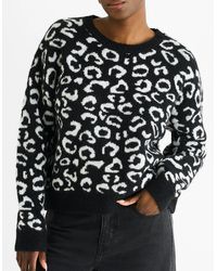 Gini London - Animal Pattern Loose Fit Knit Jumper - Lyst