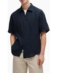 BOSS - Boss Rash 2 Linen Short Sleeve Shirt - Lyst