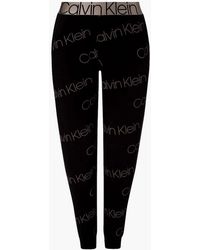 Calvin Klein - Icon Lounge Jogger, Diagonal Icon Logo Print - Lyst