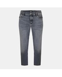 BOSS - Mid Rise Slim Fit Five Pocket Jeans - Lyst