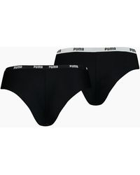 PUMA - 2-Pack Microfibre Seamless Mid-Rise Brazilian Briefs - Lyst